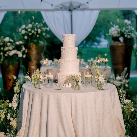 Polished Woodland Wedding Filled with White and Green Details