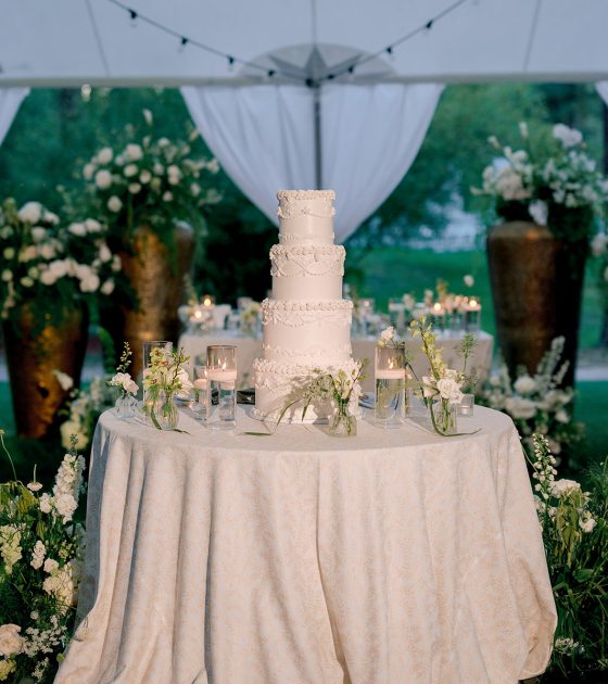 Polished Woodland Wedding Filled with White and Green Details