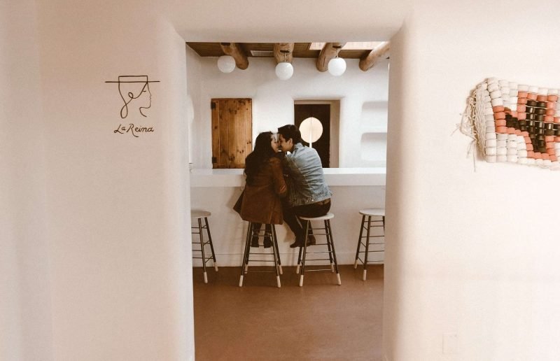 couple sitting at a bar in new mexico