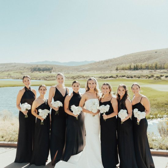 Elegant Black and White Summer Wedding in Park City