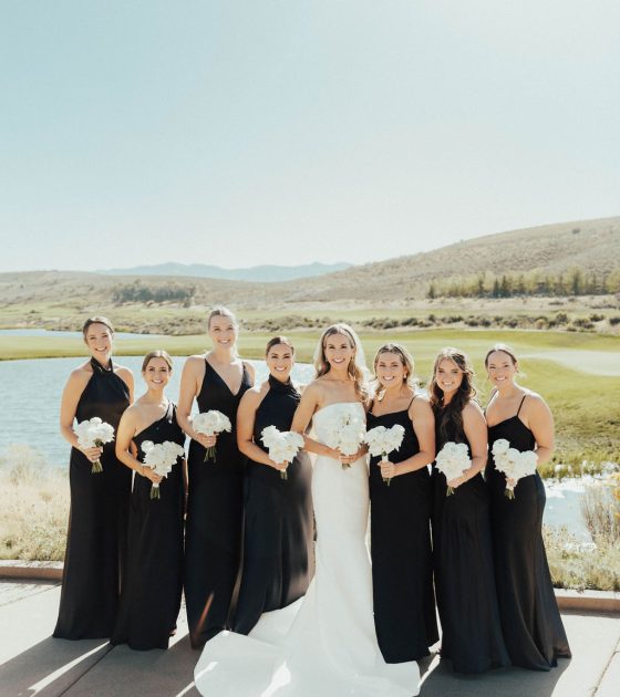 Elegant Black and White Summer Wedding in Park City