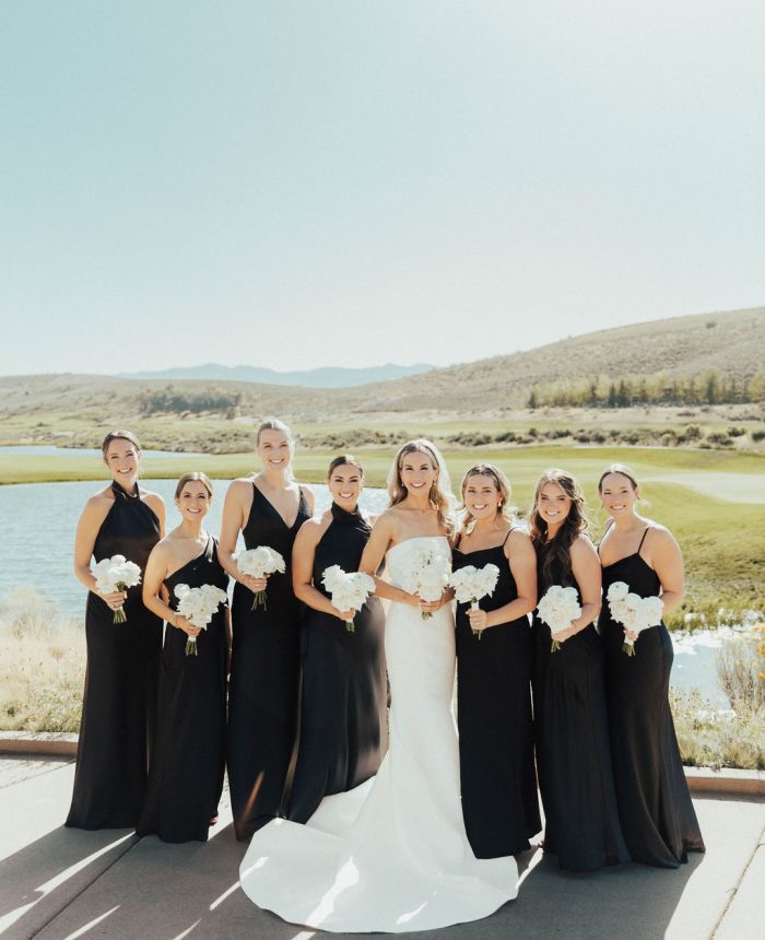 Elegant Black and White Summer Wedding in Park City