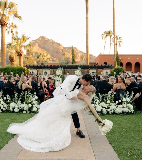 A Black and White Accented Resort Wedding in Arizona