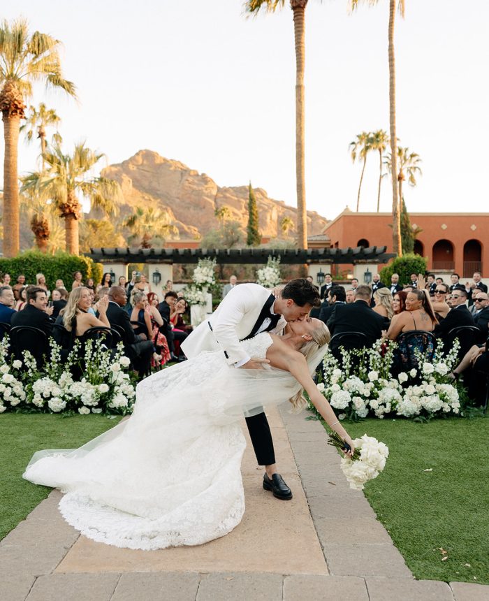 A Black and White Accented Resort Wedding in Arizona