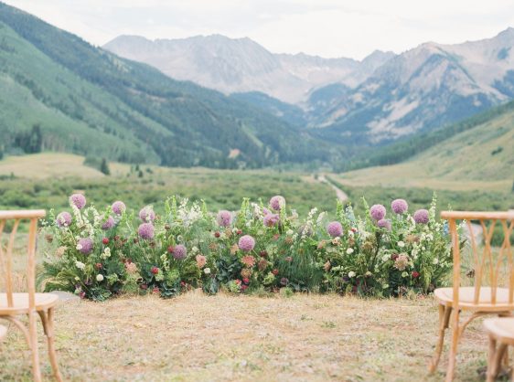 Pastel summer wedding Pine Creek Cookhouse rocky mountain bride21