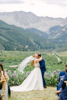 Pastel summer wedding Pine Creek Cookhouse rocky mountain bride29