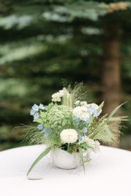 Pastel summer wedding Pine Creek Cookhouse rocky mountain bride35
