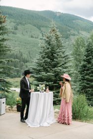 Pastel summer wedding Pine Creek Cookhouse rocky mountain bride37