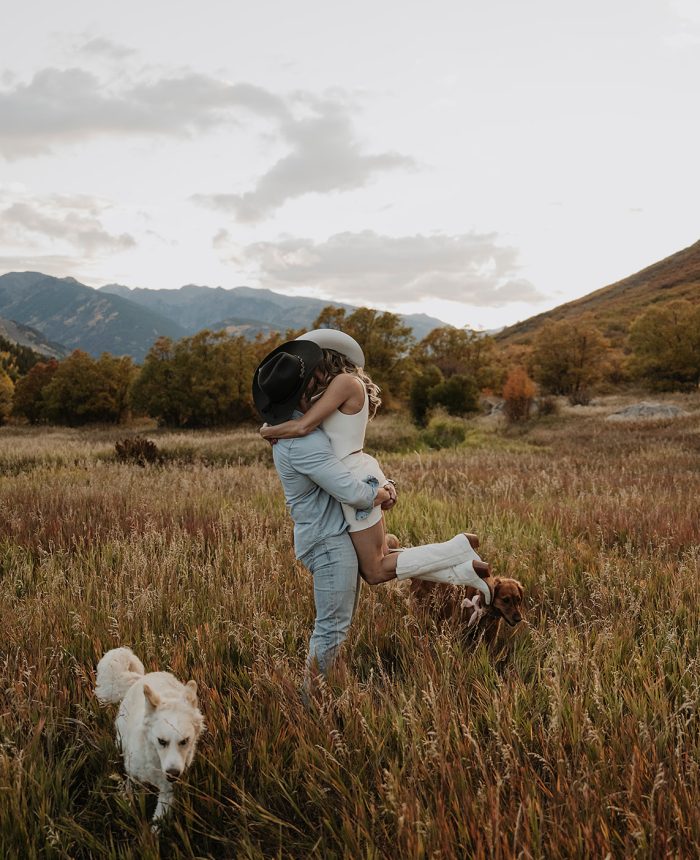 Chic with a Touch of Western Style Engagements in Aspen
