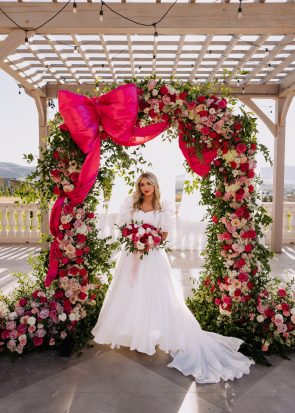 Utah pink and red wedding Ally J Photo rocky mountain bride11