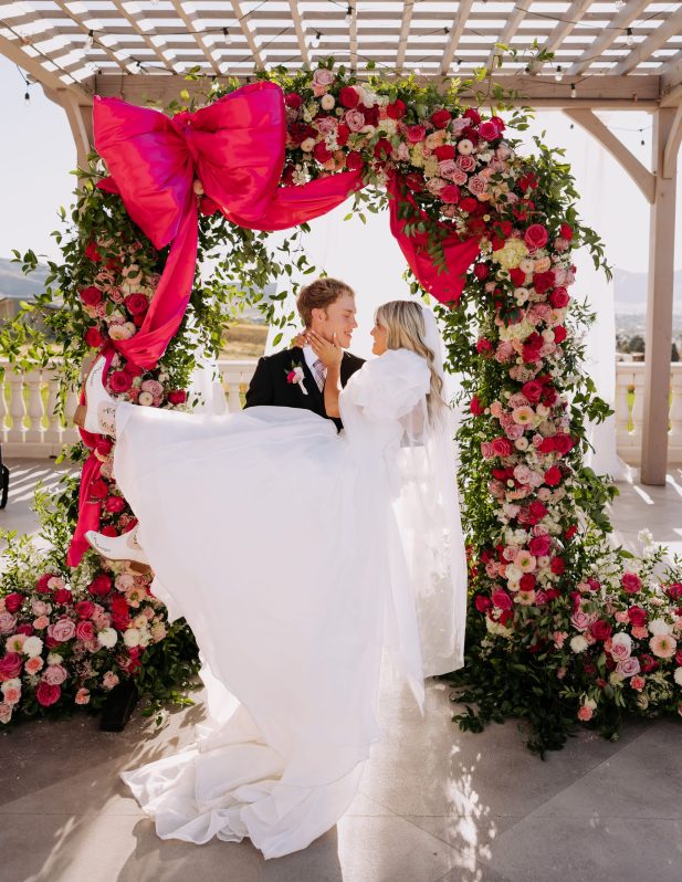 Utah pink and red wedding Ally J Photo rocky mountain bride15