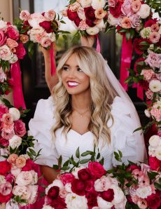 Utah pink and red wedding Ally J Photo rocky mountain bride3