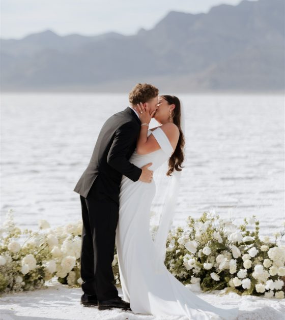 A Striking Salt Flats Wedding Beneath the Open Utah Sky