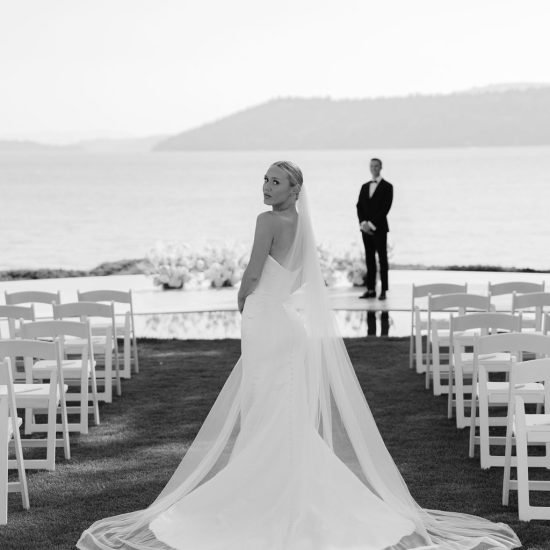 All White Lakeside Resort Wedding in Coeur d’Alene