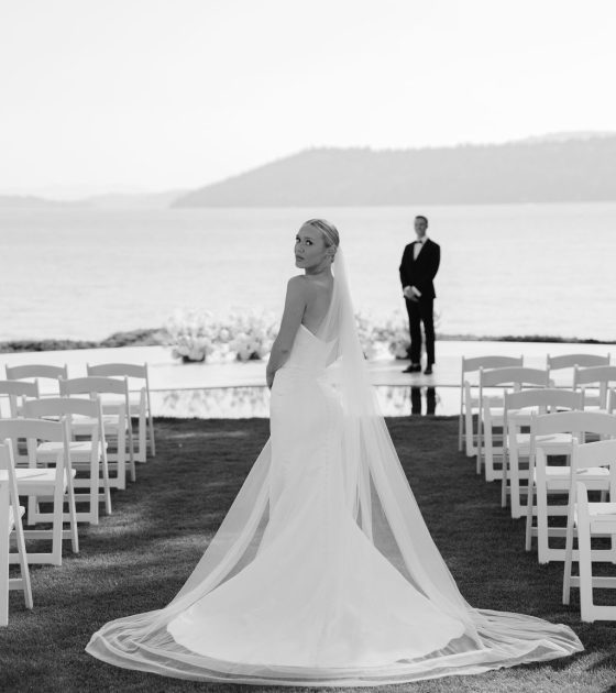 All White Lakeside Resort Wedding in Coeur d’Alene