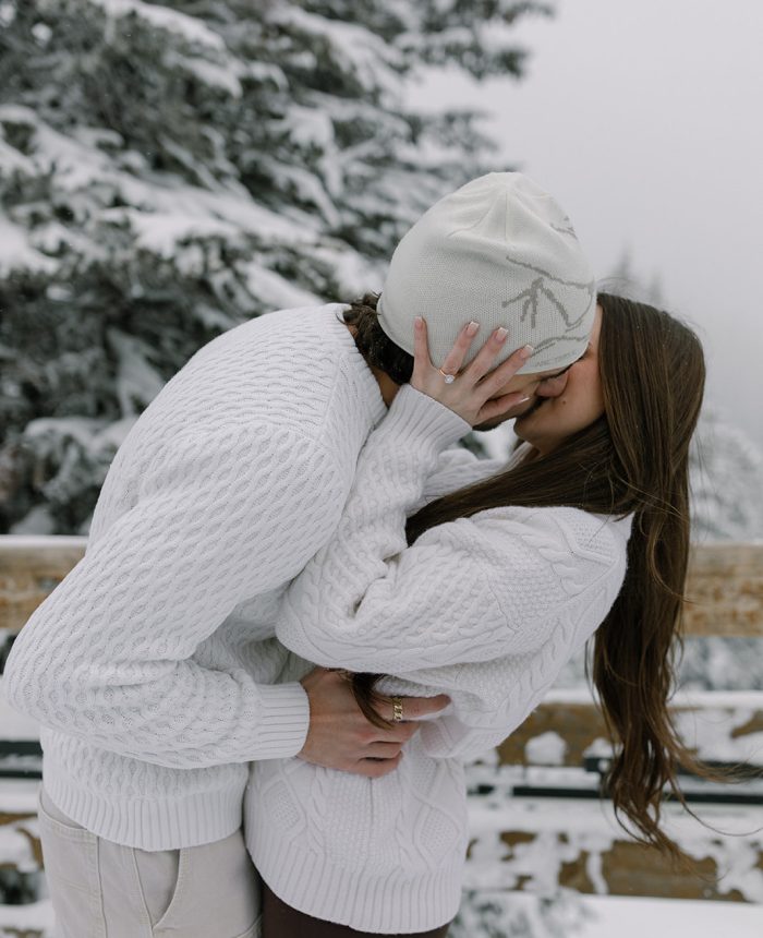Cozy and Cinematic Engagement Session in Banff