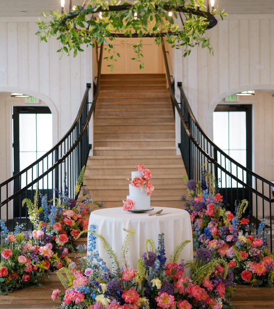 Spring Utah Wedding Overflowing with Bold Garden Blooms