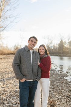 Idaho winter engagement session rocky mountain bride10