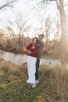 Idaho winter engagement session rocky mountain bride6