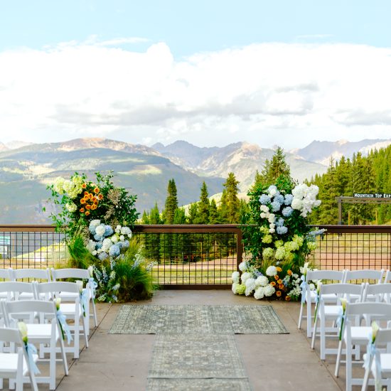 Rich and Stunning Vail Wedding with Green Accents