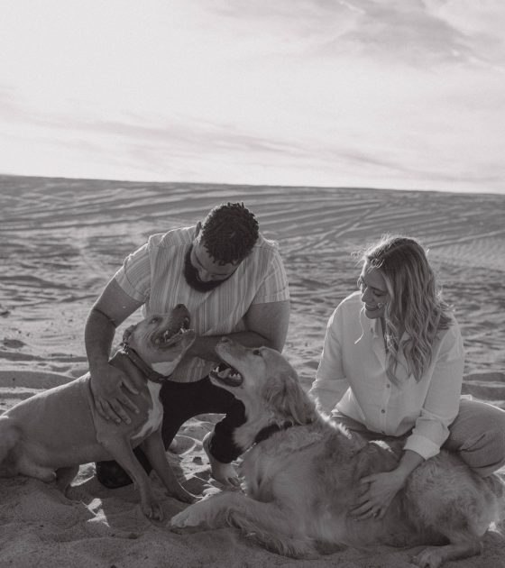 Playful and Dune-Swept Nevada Engagement Session