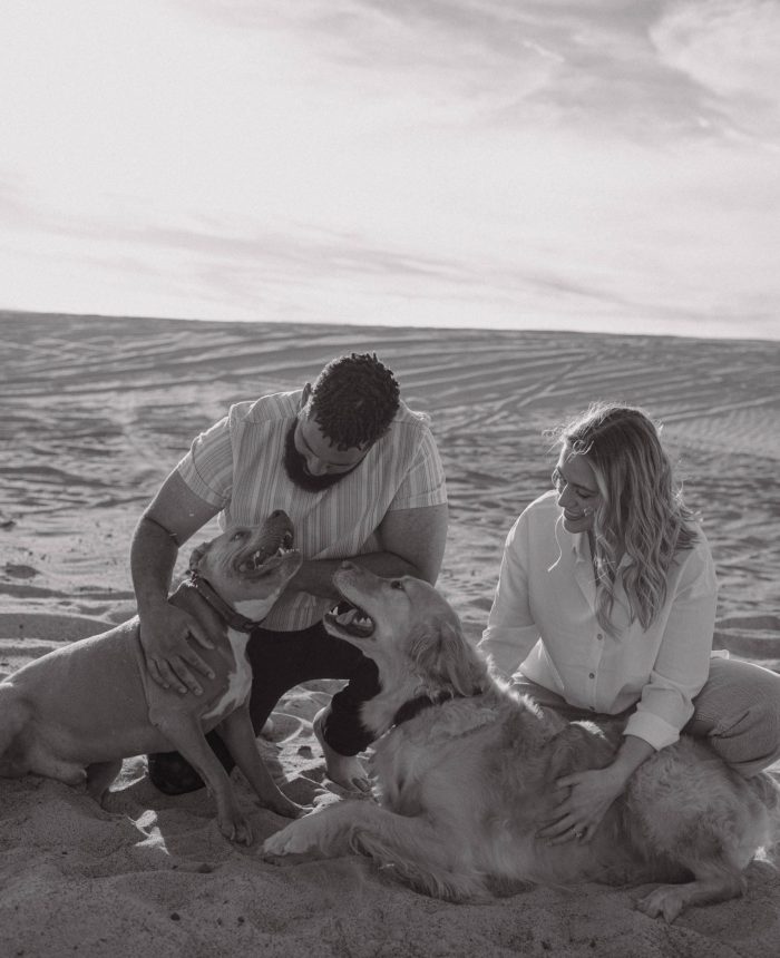 Playful and Dune-Swept Nevada Engagement Session