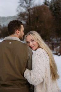 Bri Parkin Photography winter engagements in utah rocky mountain bride12