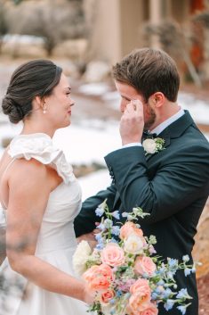 Four Seasons Resort Rancho Encantado Santa Fe winter wedding Maura Jane Photography rocky mountain bride13