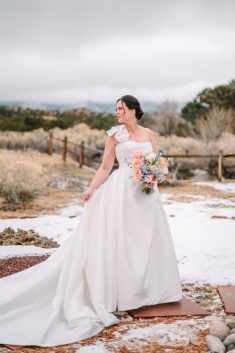 Four Seasons Resort Rancho Encantado Santa Fe winter wedding Maura Jane Photography rocky mountain bride16