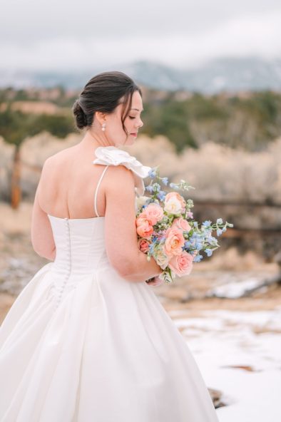 Four Seasons Resort Rancho Encantado Santa Fe winter wedding Maura Jane Photography rocky mountain bride17
