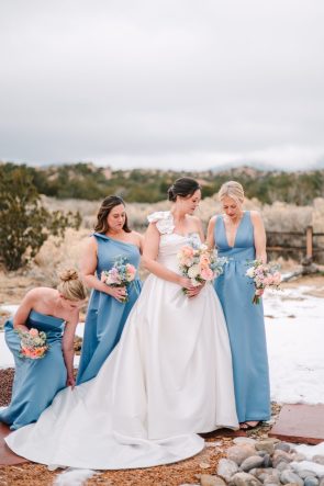 Four Seasons Resort Rancho Encantado Santa Fe winter wedding Maura Jane Photography rocky mountain bride20