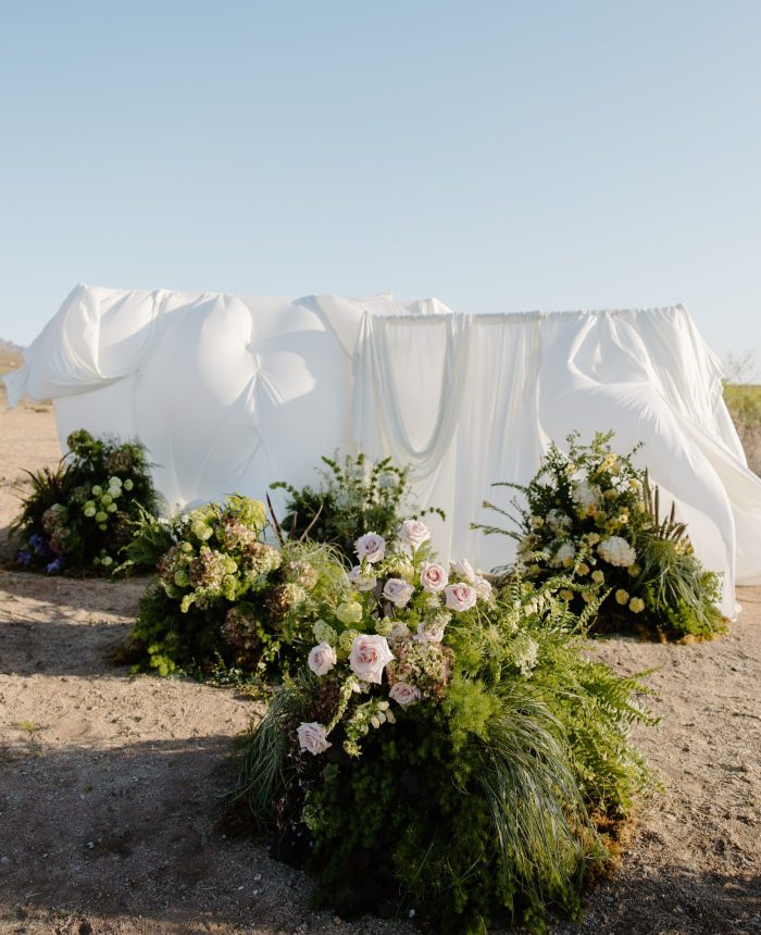 Lush Garden Vow Renewal in New Mexico’s Deserts