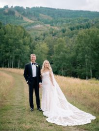 The Chapel at Beaver Creek and Aubrey & Brandon Visuals summer wedding rocky mountain bride4