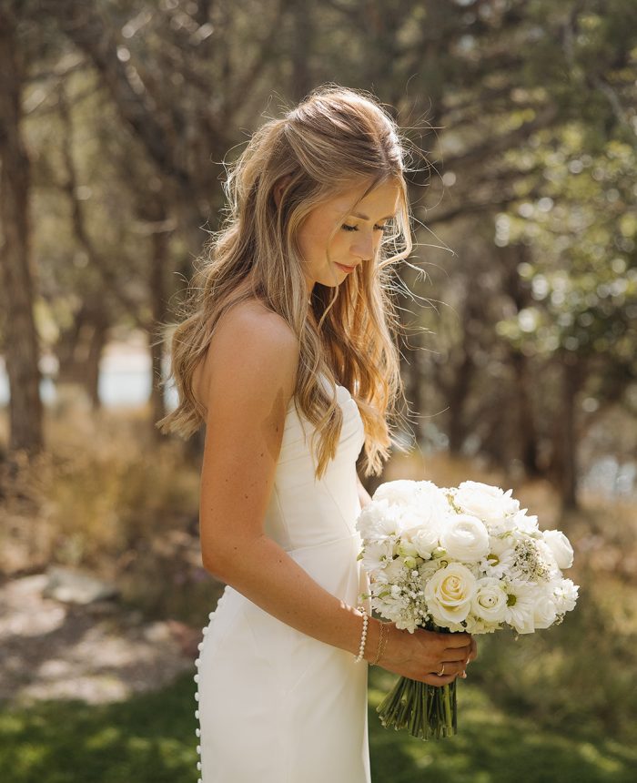 Pretty Vista View Events Wedding with Dusty Blue Details