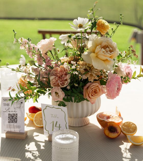 Soft Idaho Wedding Filled with Sorbet Garden Blooms