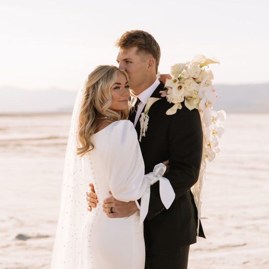 Quiet and Polished Bridals at Bonneville Salt Flats