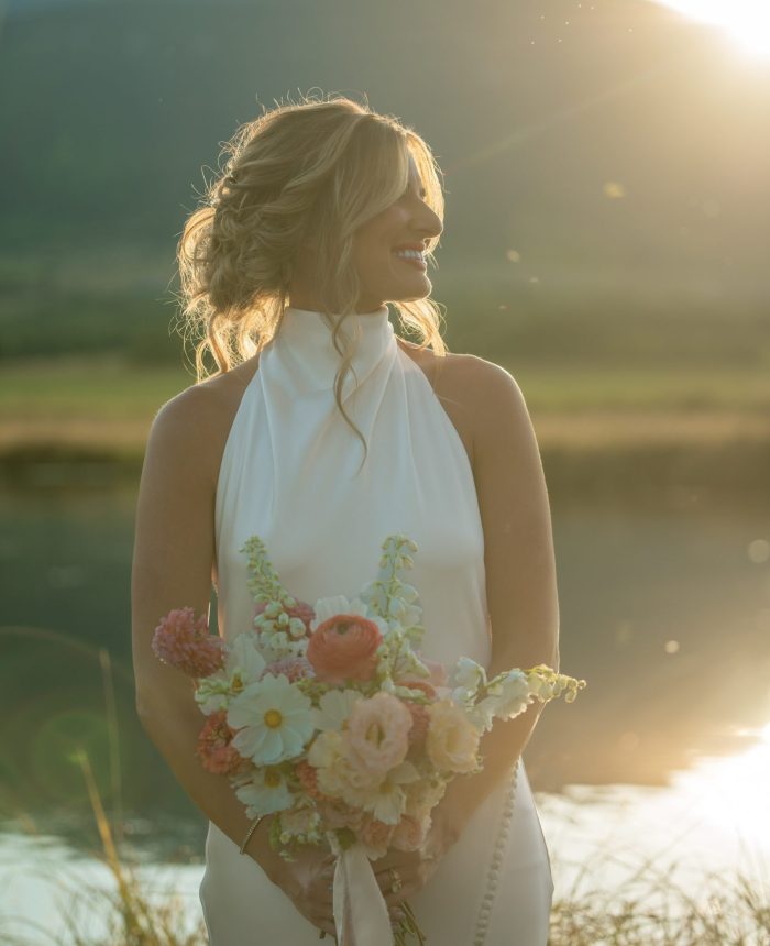 Sherbet-Toned Barn Wedding in Montana