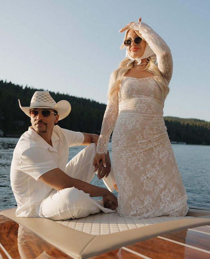 Cinematic Summer Idaho Lake Engagement Session