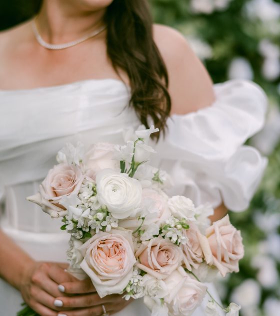 Blush and Dusty Blue Tented Wedding in British Columbia