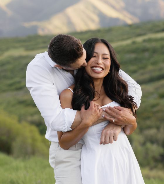 Springtime Utah Meadow Engagement Session