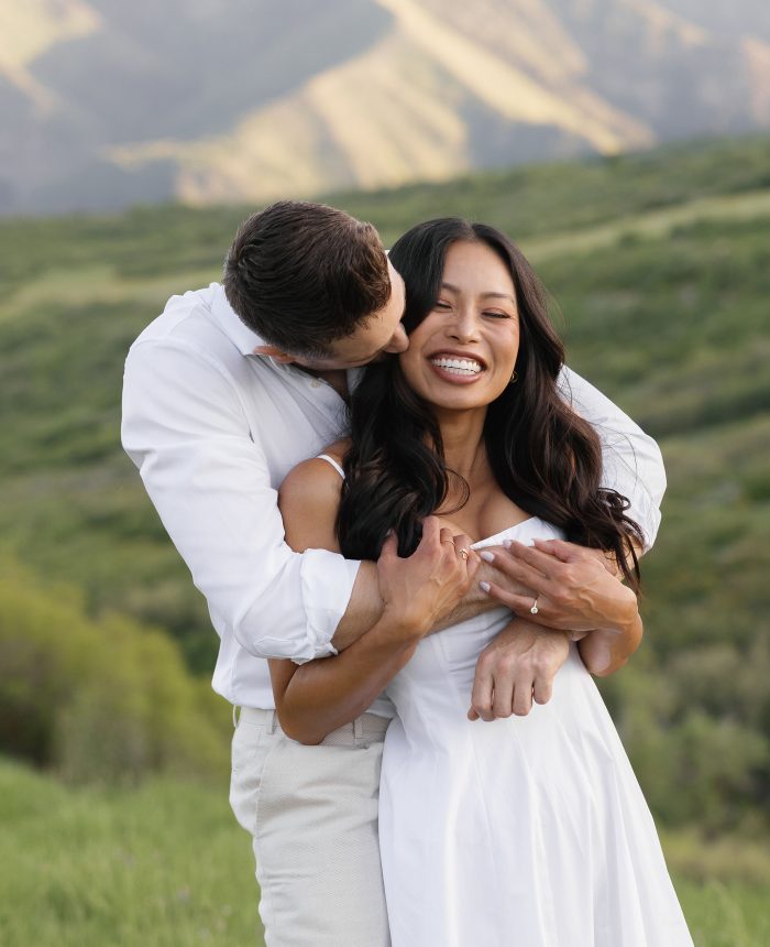 Springtime Utah Meadow Engagement Session