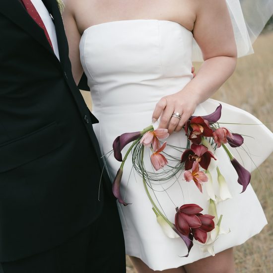 Crisp and Refined Rooftop Elopement in Canmore