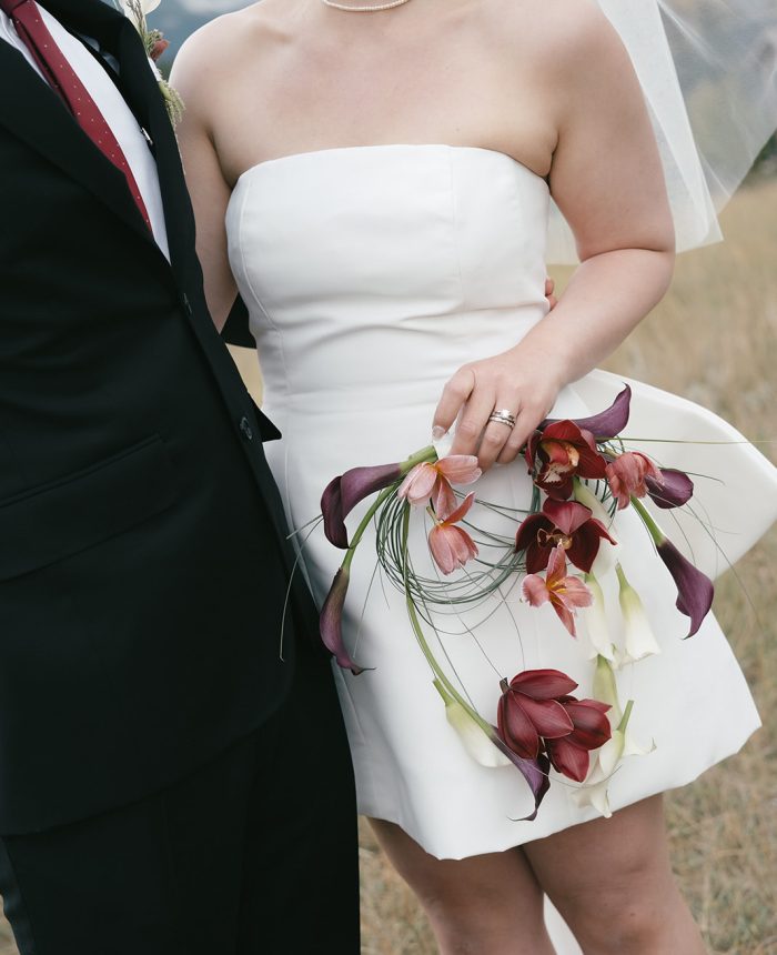 Crisp and Refined Rooftop Elopement in Canmore
