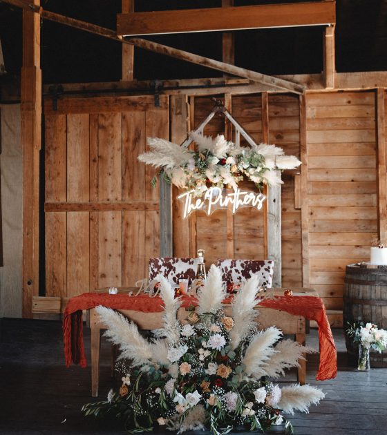 Rustic Boho Wedding at Jacobs Berry Farm with Western Charm