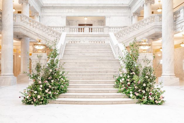 Utah State Capitol and Natural History Museum of Utah winter wedding B Astonished Events rocky mountain bride27