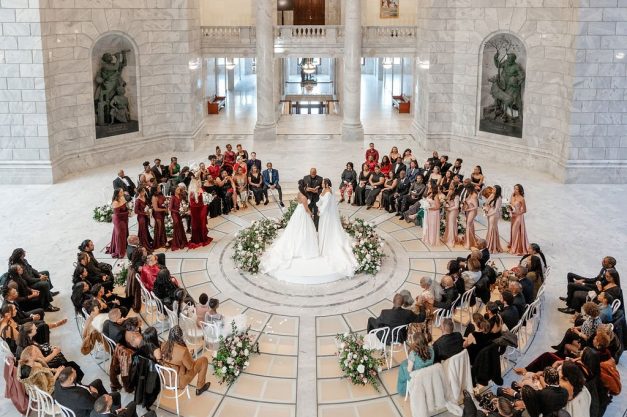 Utah State Capitol and Natural History Museum of Utah winter wedding B Astonished Events rocky mountain bride33